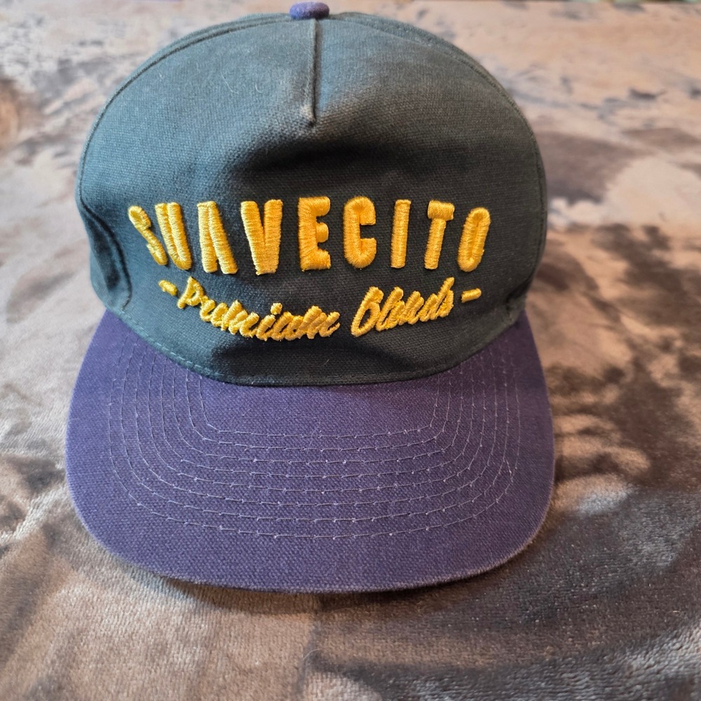Suavecito Premium Blends Otto Cap Green Navy Blue Yellow Embroidered Hat OSFM